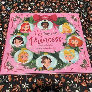 Disney Book 12 days a Princess pink hardcover children's‎ books Rice and Holly P